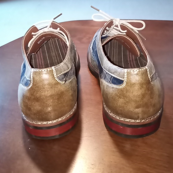 Men's Ferro Aldo Casual Plaid Brogue Oxford Casual Leather or Dress Shoe… - Picture 4 of 7